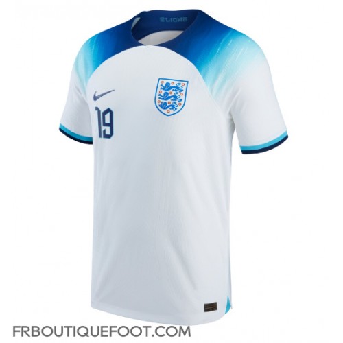Maillot de foot Angleterre Mason Mount #19 Domicile vêtements Monde 2022 Manches Courtes